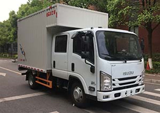 5 सीटर आइसोलेटेड ट्रक 126hp Isuzu डिलीवरी वैन मैनुअल ट्रांसमिशन हाई केबिन
