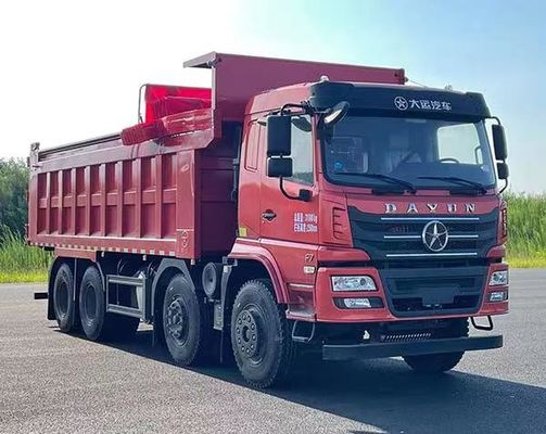 चार एक्सल डीजल 3 सीट कार्गो डंप ट्रक 20M2 8.9 मीटर रियर ड्राइव मैनुअल ट्रांसमिशन 8×4