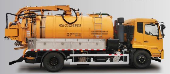 भारी शुल्क अपशिष्ट प्रबंधन के लिए शक्तिशाली सफाई सक्शन ट्रक C13000