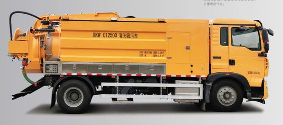 औद्योगिक सफाई के लिए बहुमुखी C12500 अपशिष्ट जल सक्शन ट्रक