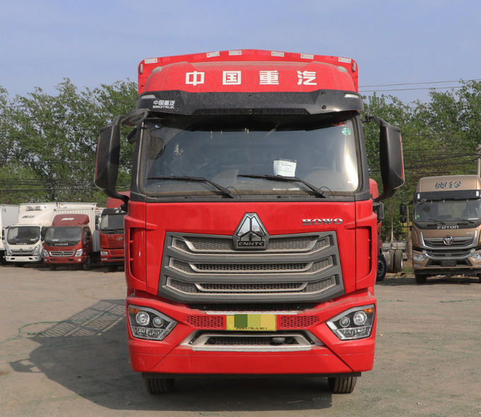 लाल 8x2 ट्रक डीजल भारी ट्रक वाहन 316/429 हॉर्स पावर 4