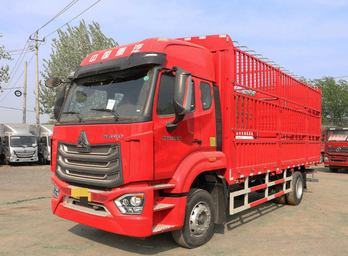 लाल 8x2 ट्रक डीजल भारी ट्रक वाहन 316/429 हॉर्स पावर 3