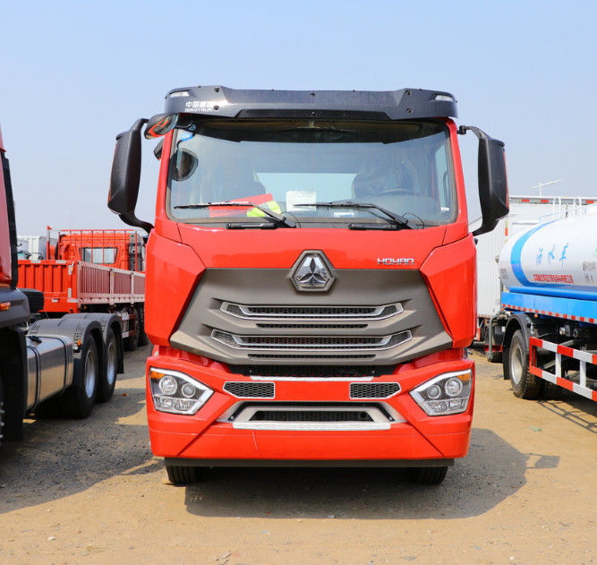 लाल 8x2 ट्रक डीजल भारी ट्रक वाहन 316/429 हॉर्स पावर 0